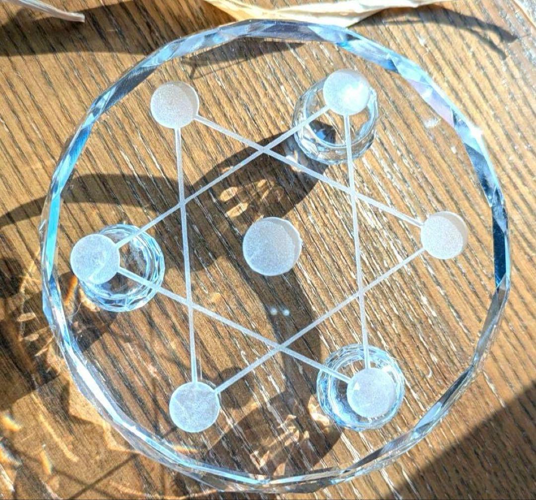 スフィア　スモーキークォーツ　丸玉　七星陣　　七星陣セット　台座直径100mm