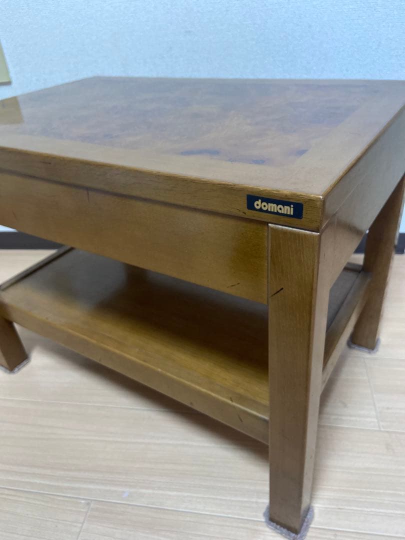 美品　カリモク　ドマーニ　テーブル　机　家具　木製　天然木　デザイン　おしゃれ