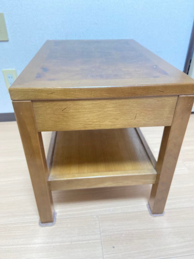 美品　カリモク　ドマーニ　テーブル　机　家具　木製　天然木　デザイン　おしゃれ