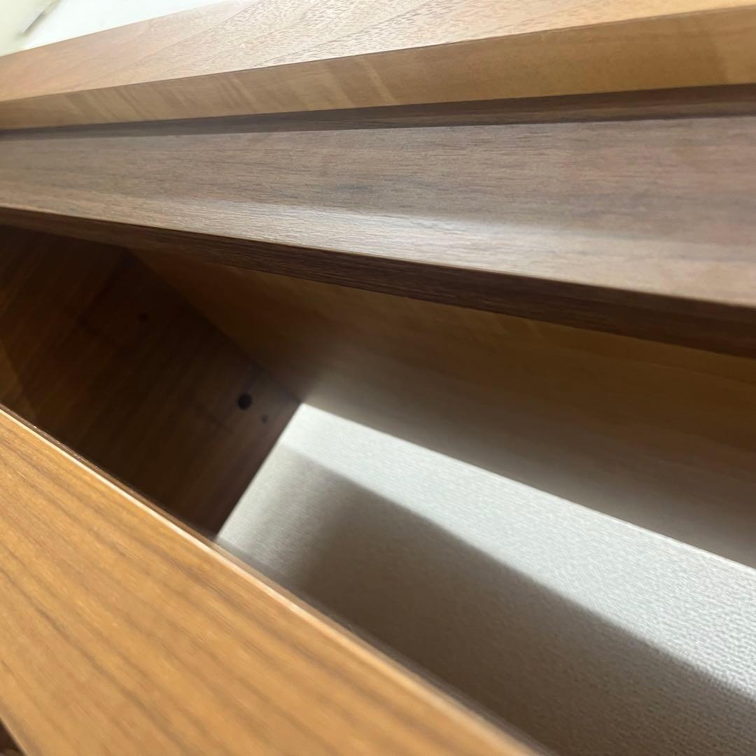 ウォールナット テレビ台 AVボード L字 伸縮 コーナー