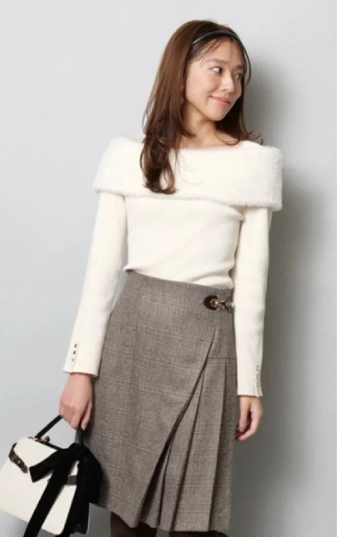 JUSGLITTY サイドプリーツミニスカート