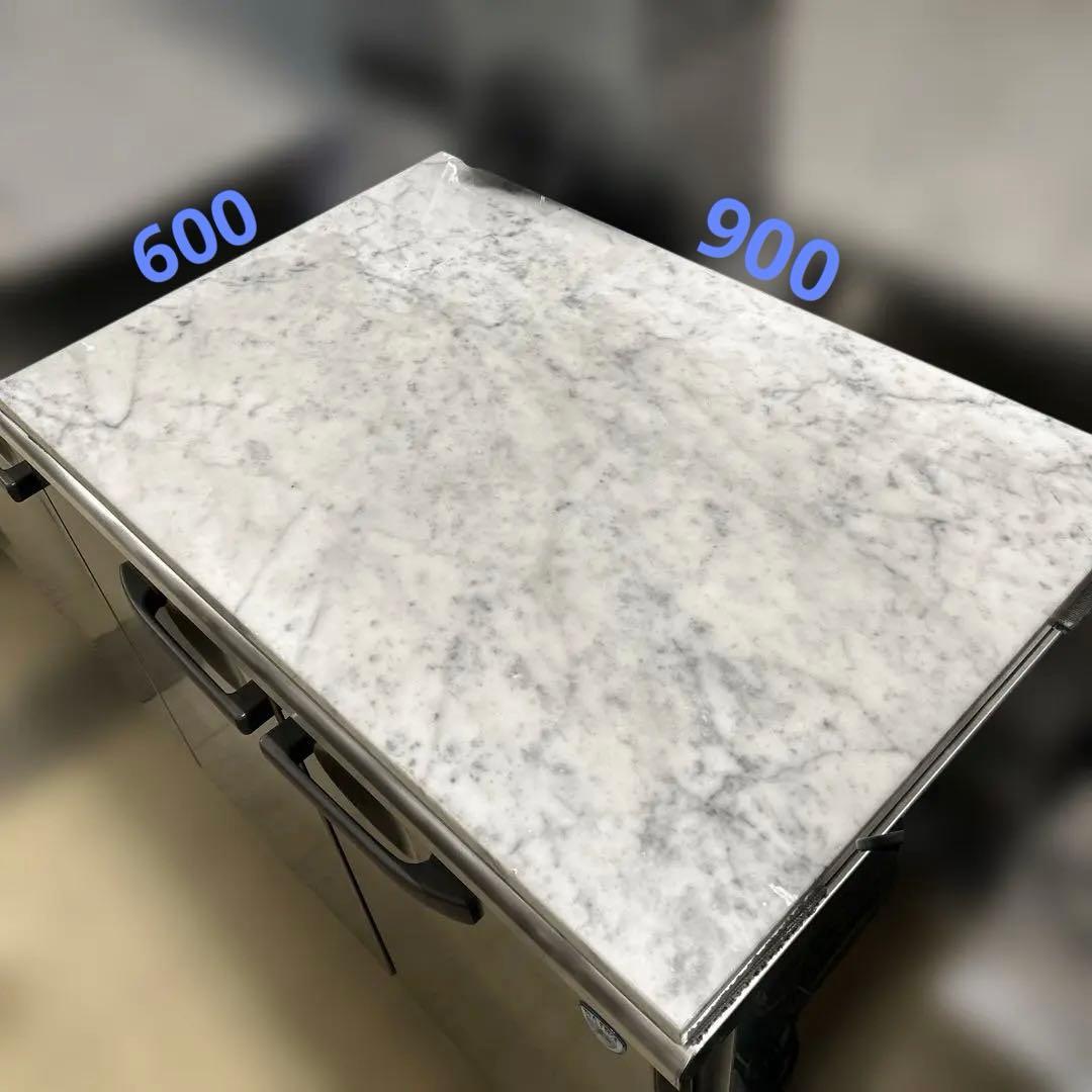 7080 イタリア産ビアンコカララ 天然大理石 業務用 厨房のし台900×600