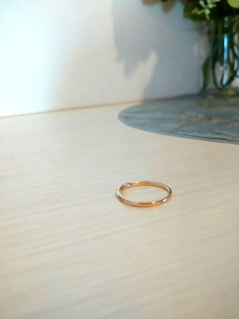 ノワールドプーペ　ｋ１０YG　　ダイヤモンドリング　 １１号