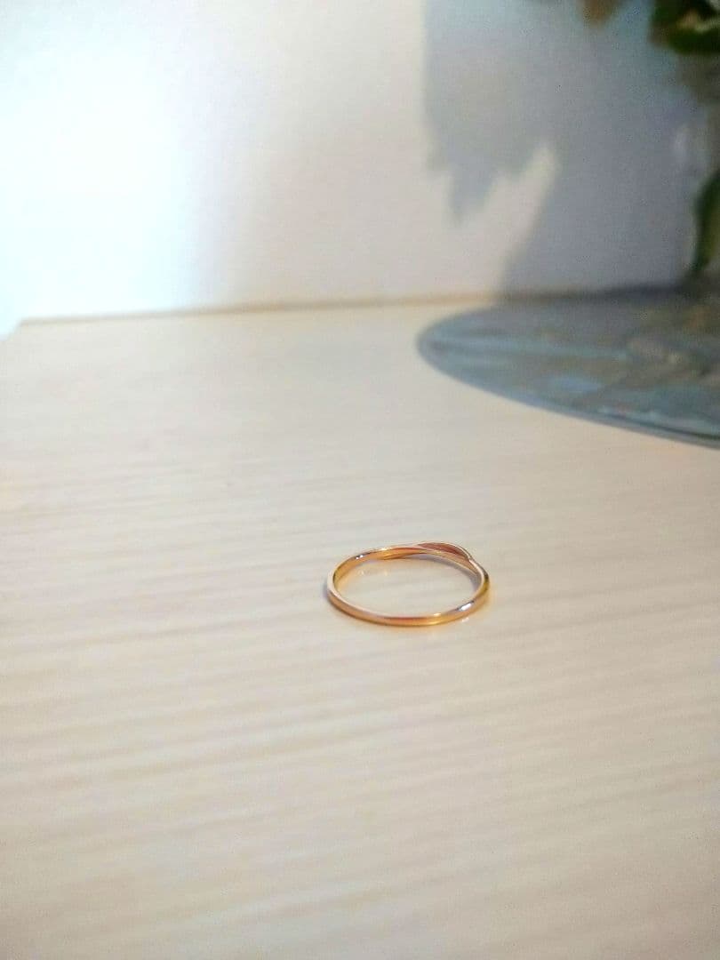 ノワールドプーペ　ｋ１０YG　　ダイヤモンドリング　 １１号