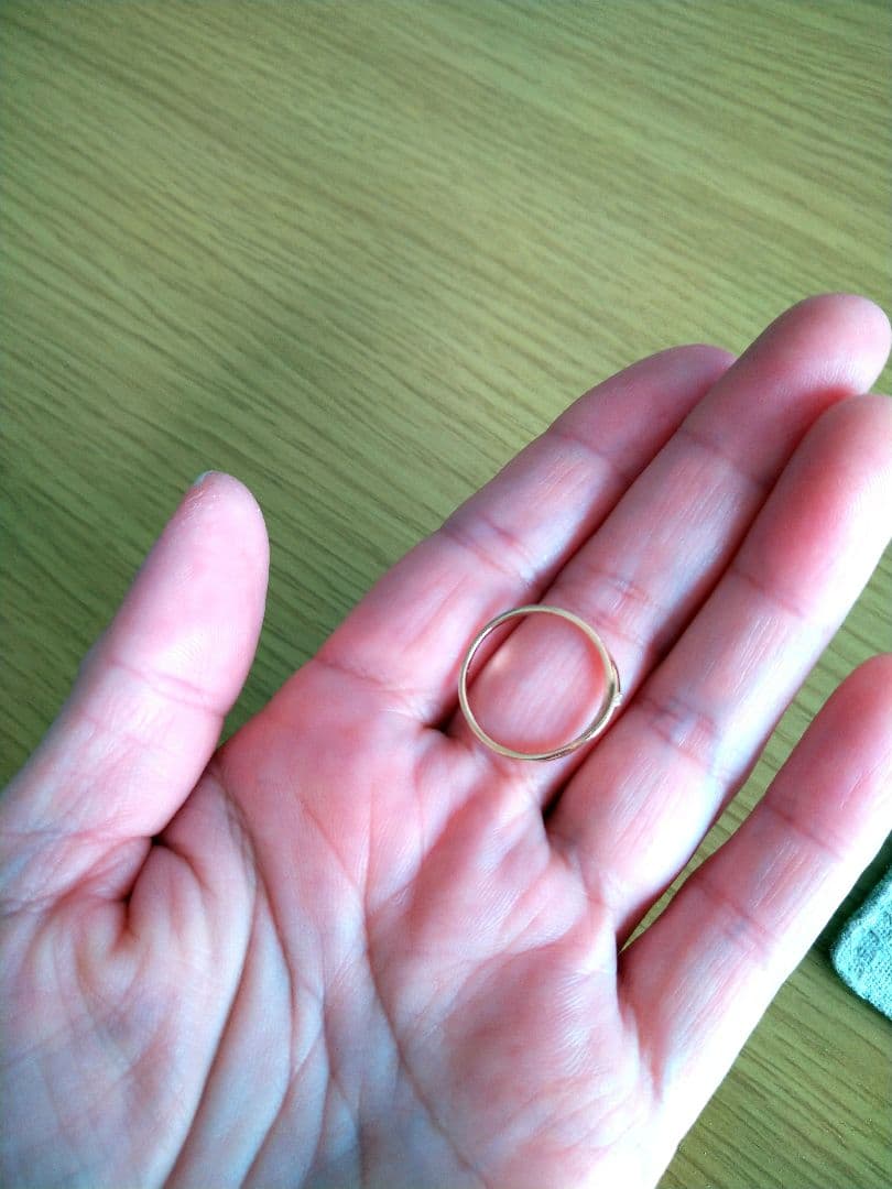 ノワールドプーペ　ｋ１０YG　　ダイヤモンドリング　 １１号