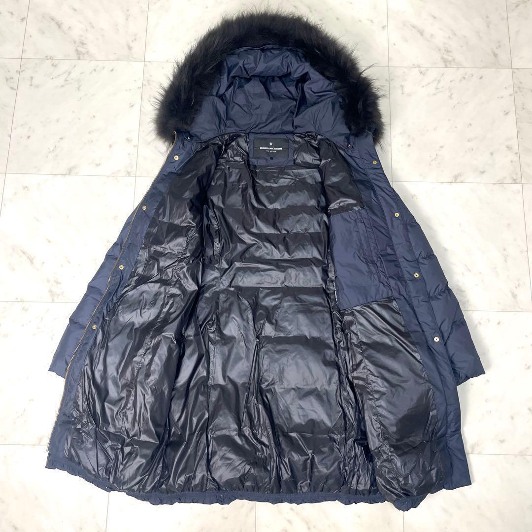 専用【極美品】ナノユニバース 2020AW 西川ダウン ファー ネイビー S