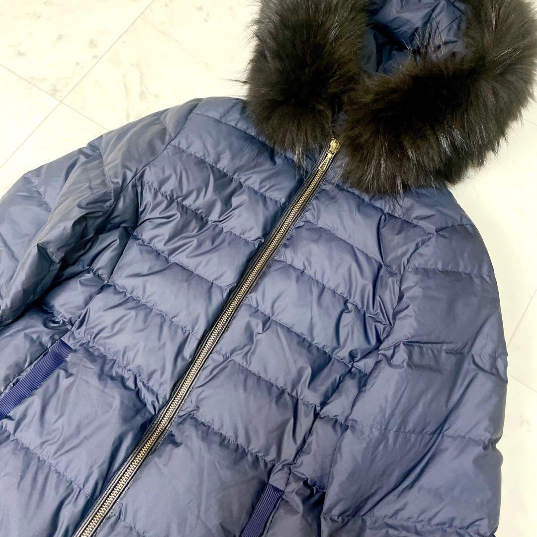 専用【極美品】ナノユニバース 2020AW 西川ダウン ファー ネイビー S