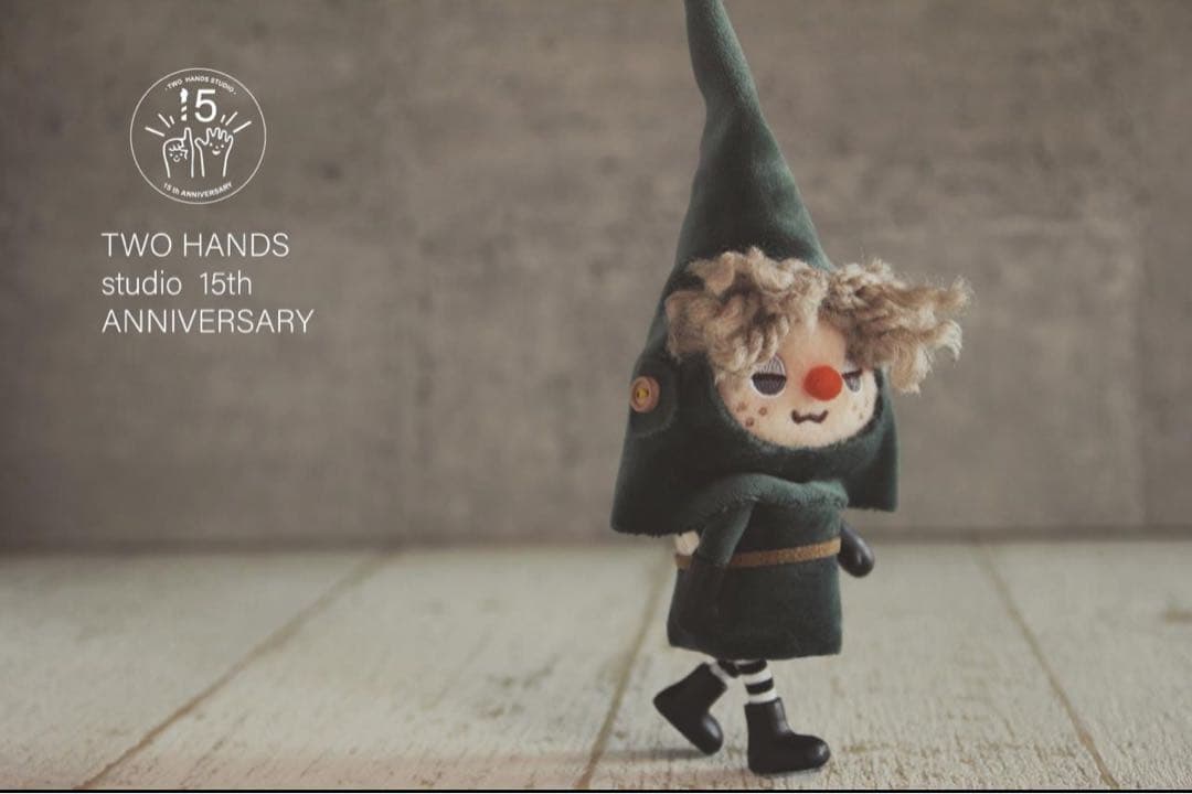 グリーンポスト・妖精　ハンドメイド　フェルト人形　可動　フィギュア　ぬいぐるみ