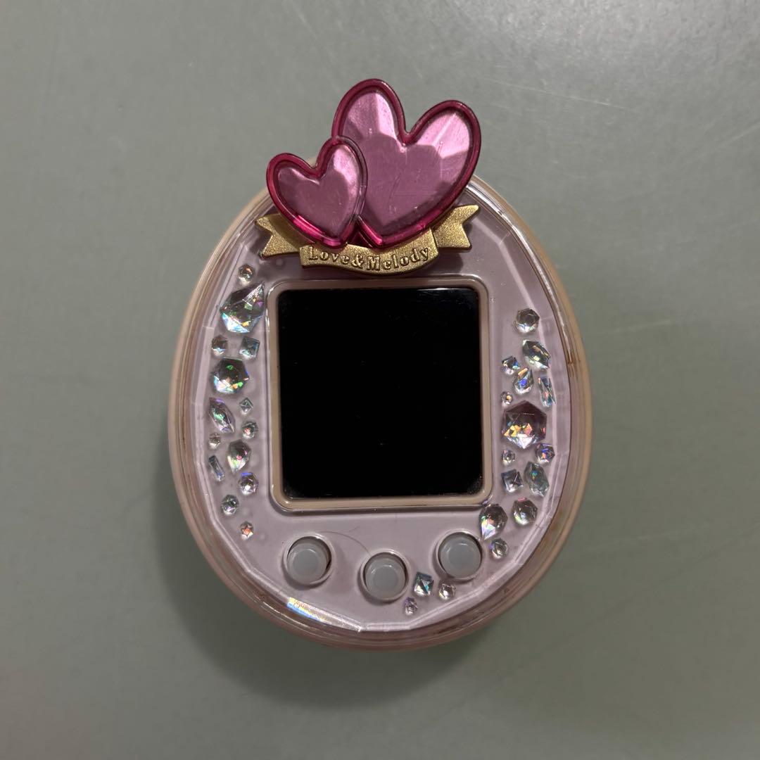 たまごっちぴーす　ピンク たまデコピアス　ラブメロver.