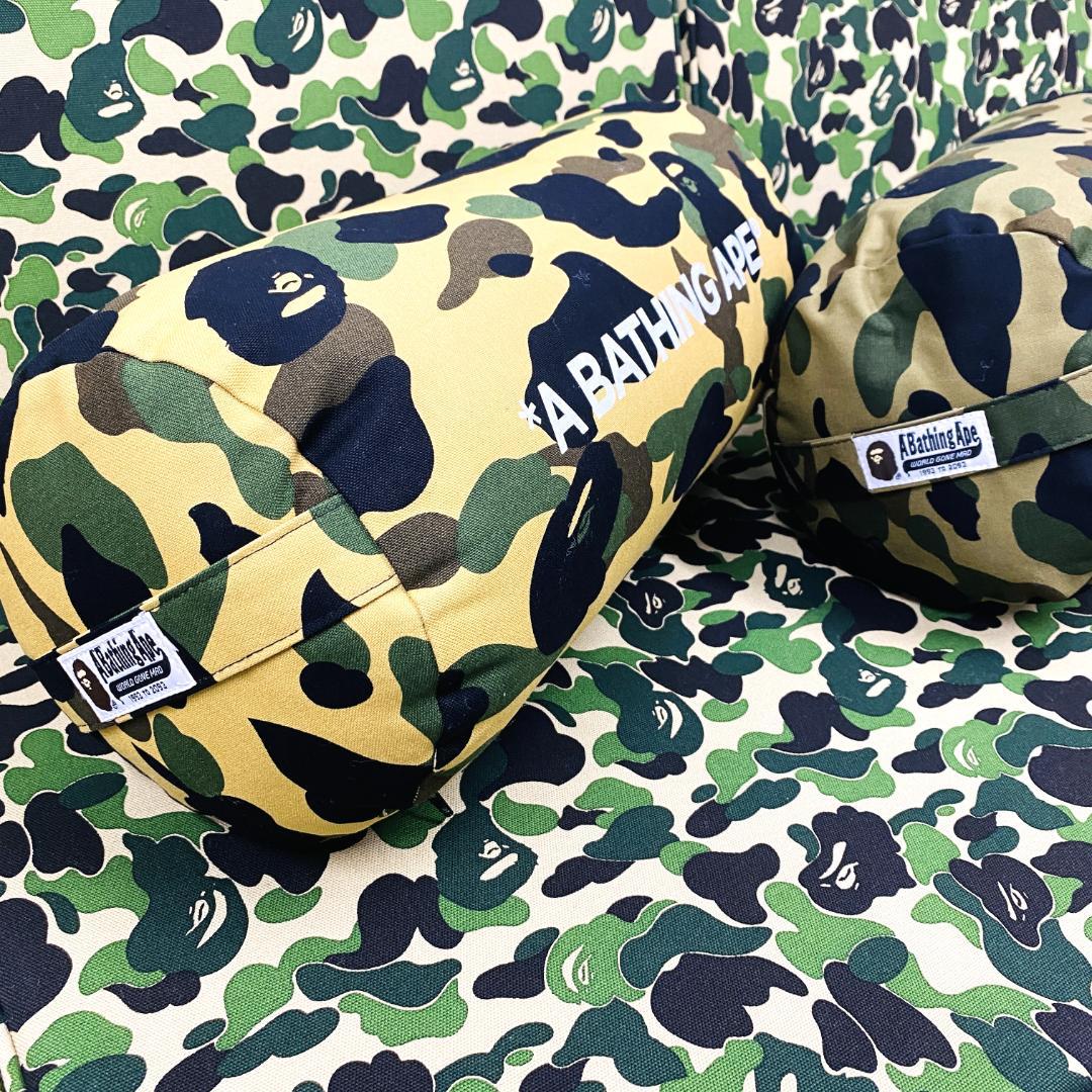 新品未使用 A BATHING APE BAPE CUSHION カモ グリーン