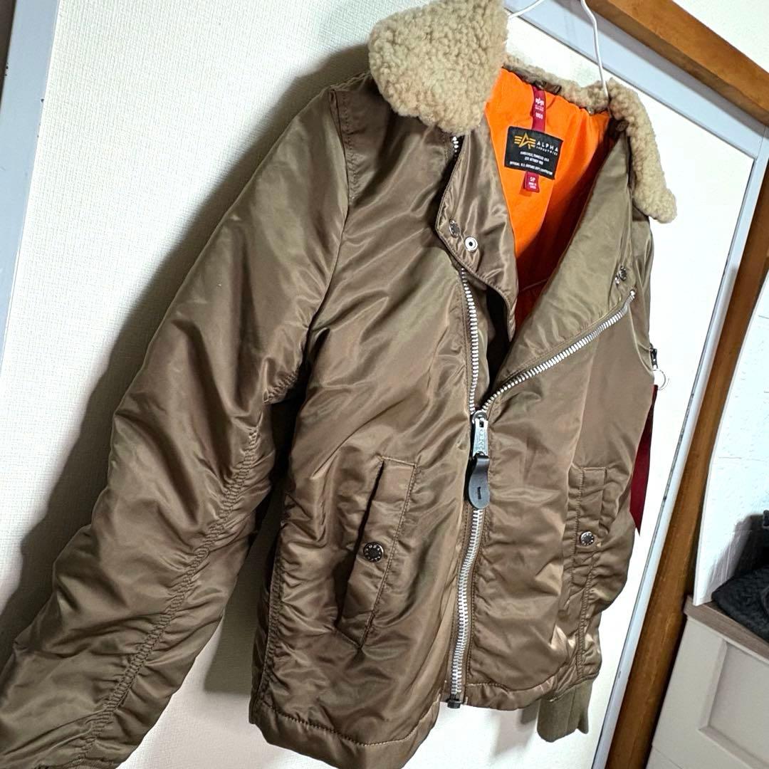【美品】ALPHA★B-15 モッド　ボンバージャケット　ロングスリーブ　短丈