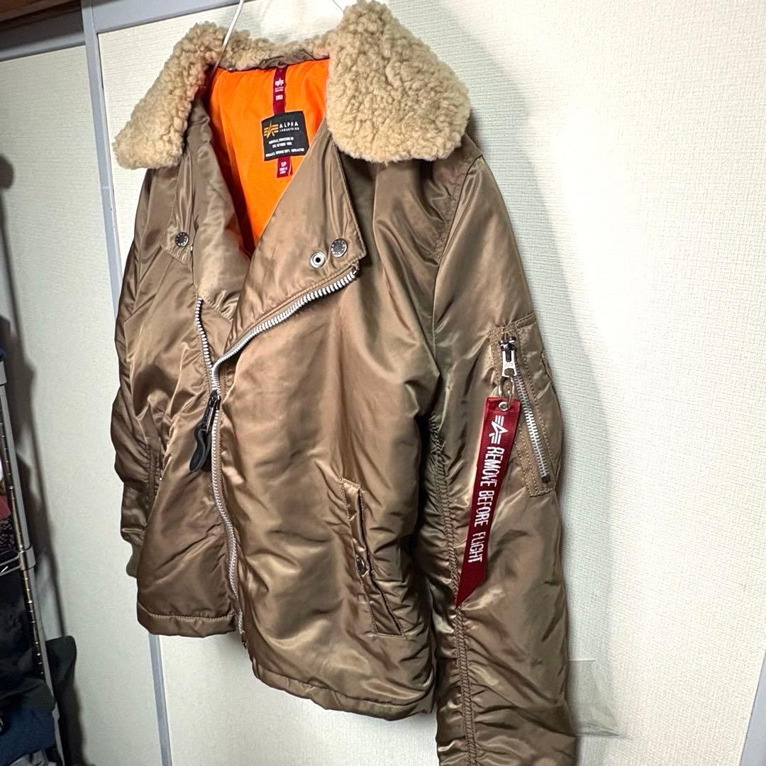 【美品】ALPHA★B-15 モッド　ボンバージャケット　ロングスリーブ　短丈