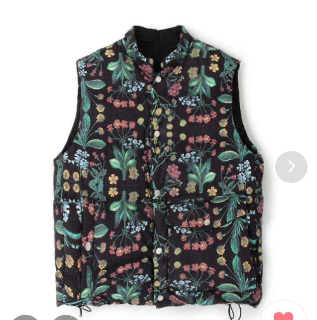 CABaN コットン PALERMOプリントダウンベスト