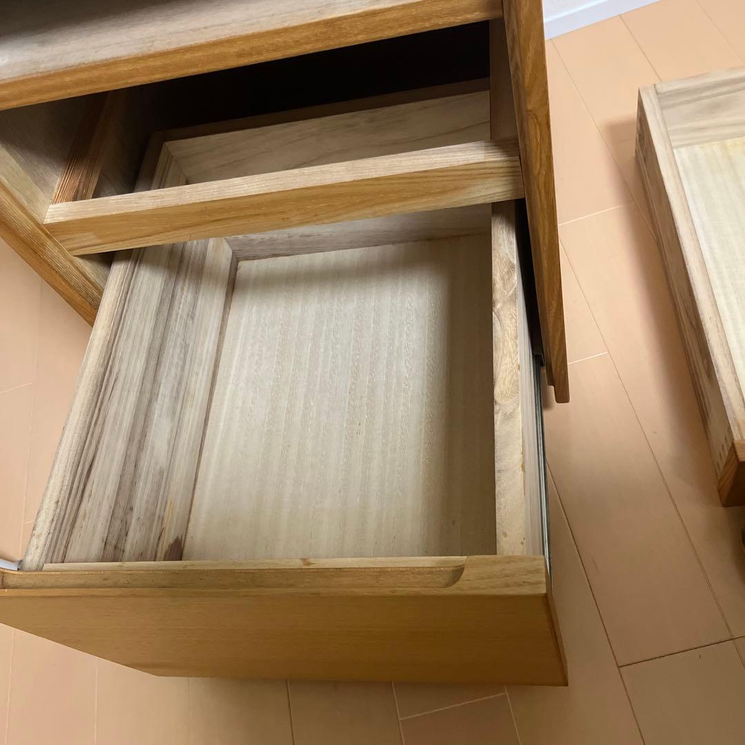 デスクキャビネット　タモ材　ACTUS IDEE 無印良品　北欧家具好きな方