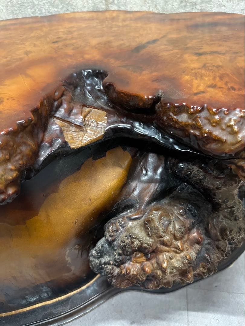 天然木 瘤 コブ 一枚板テーブル アンティーク ヴィンテージ インテリア