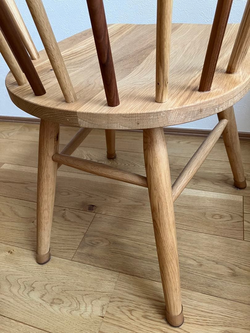 アデペシュ　ハーフラウンドチェア　オーク　ウォルナット　木製　チェア