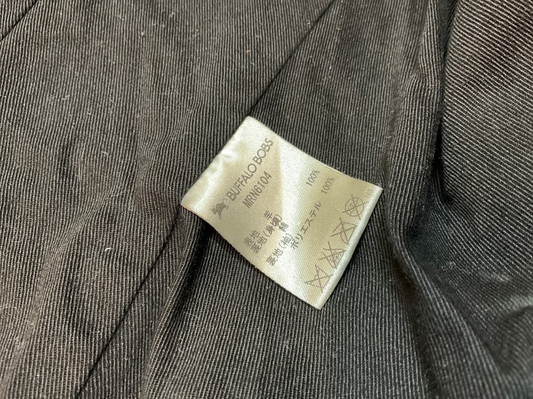 バッファローボブズ ラムレザー シングルライダースジャケット シワ加工 Y2K