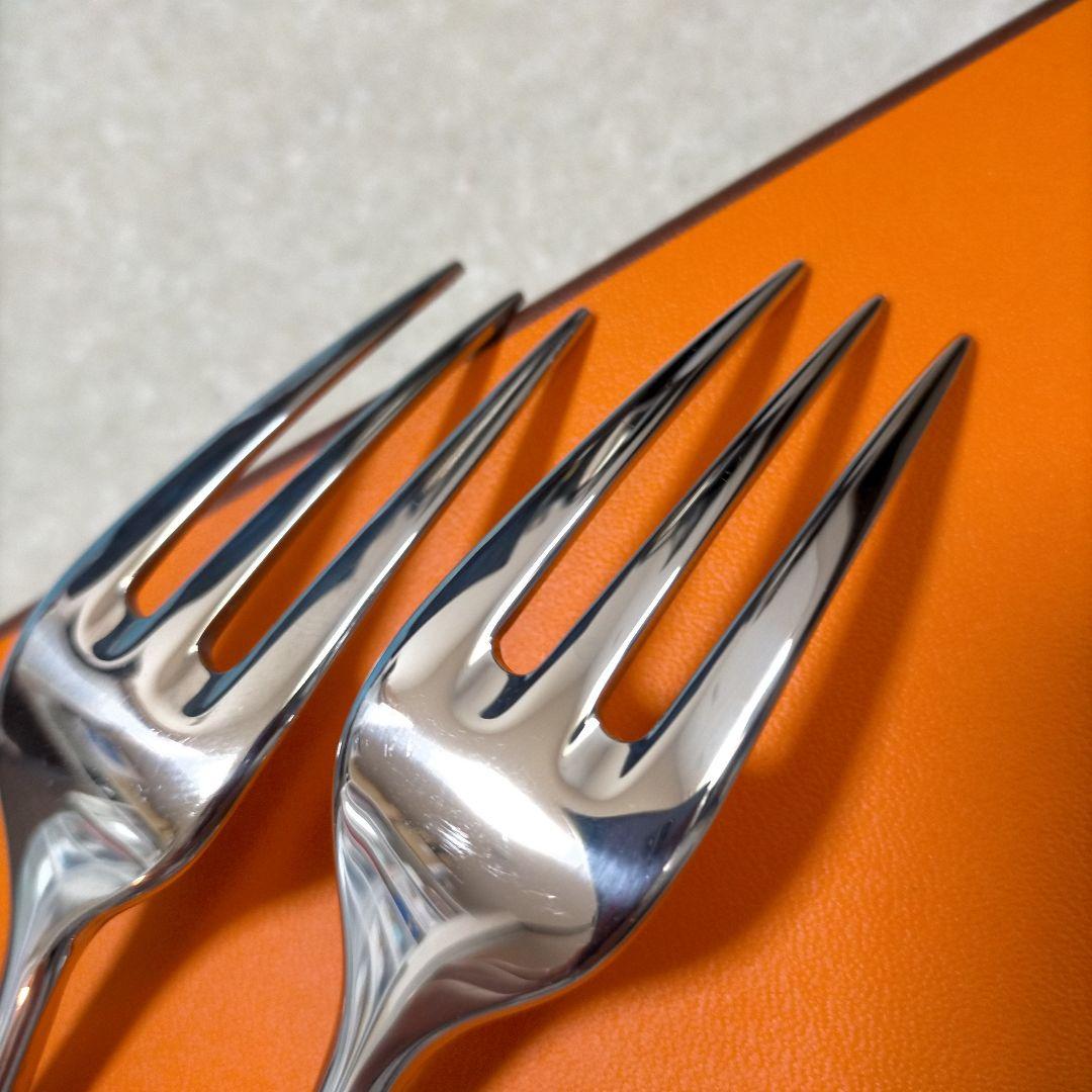 美品 HERMES エルメス アトラージュ　ディナーフォーク 2本セット