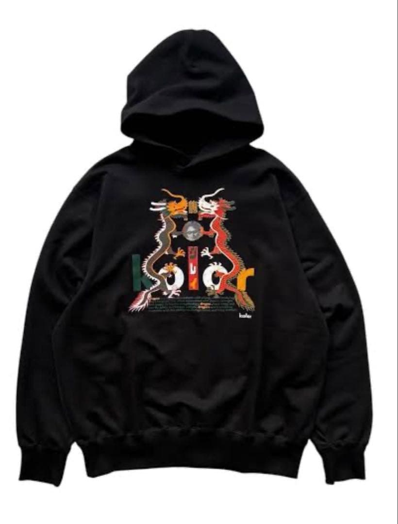 kolor 25AW パーカー　ドラゴン　サイズ5 黒