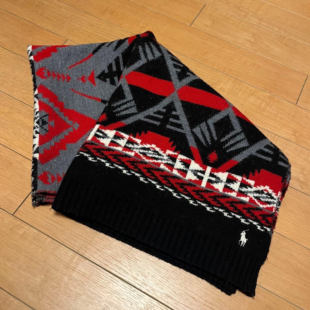 ラルフローレン RALPH LAUREN ブランケット 毛布 膝掛け 柄