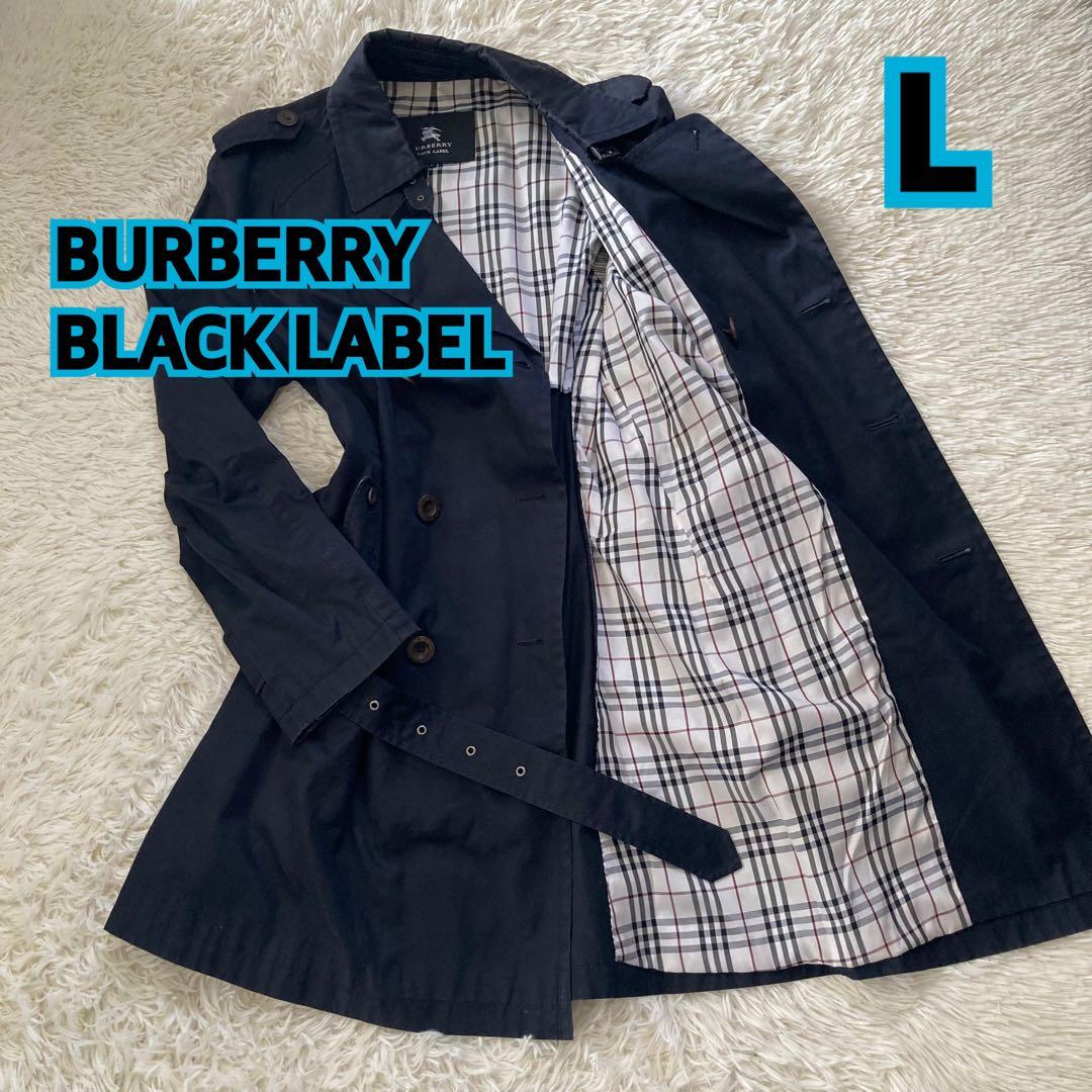 BURBERRY BLACKLABEL トレンチコート Lサイズ ネイビー