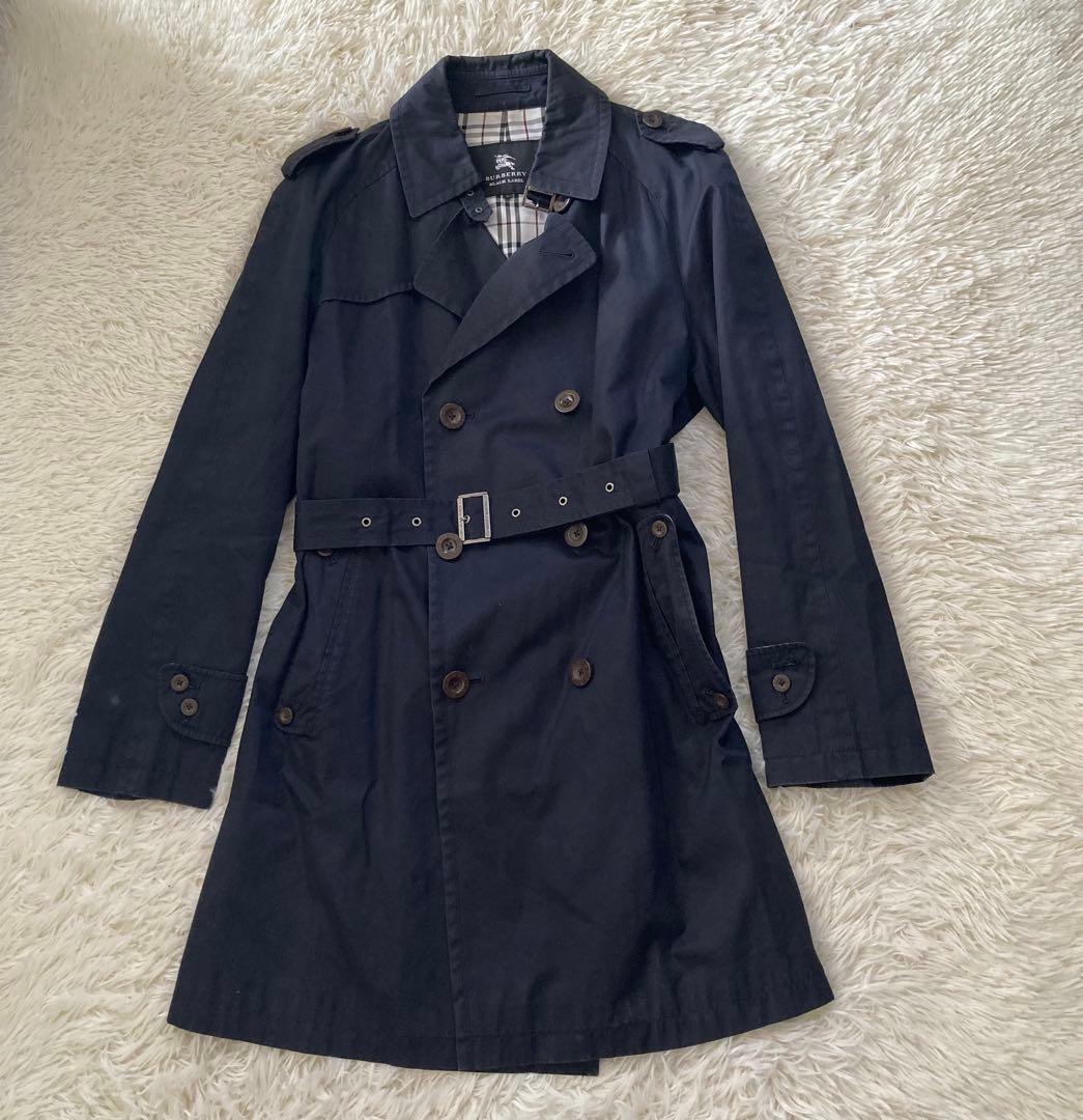 BURBERRY BLACKLABEL トレンチコート Lサイズ ネイビー
