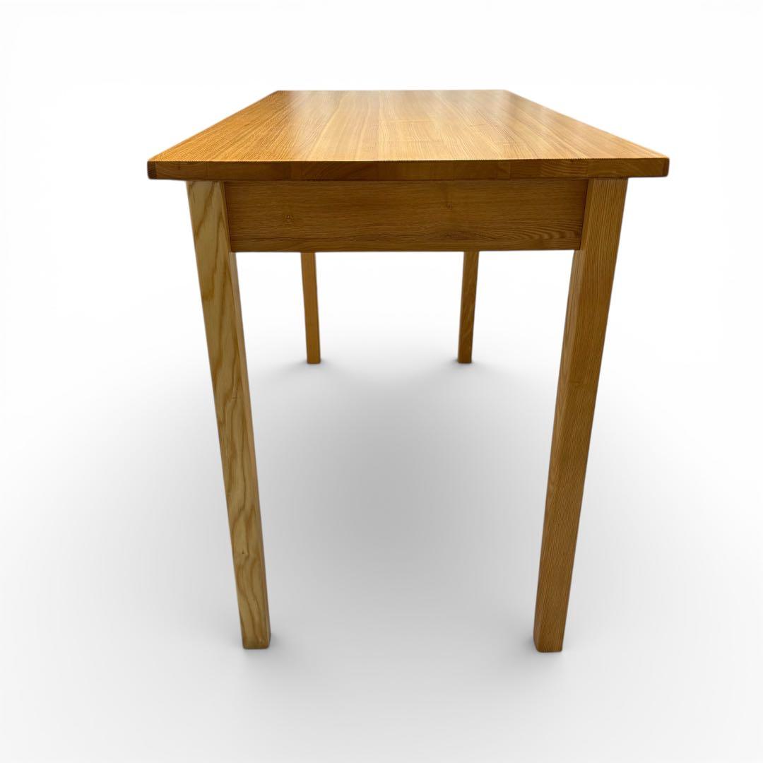 無印良品　無垢材　タモ　デスク　学習机　引き出し付き　北欧