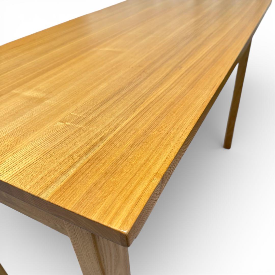 無印良品　無垢材　タモ　デスク　学習机　引き出し付き　北欧