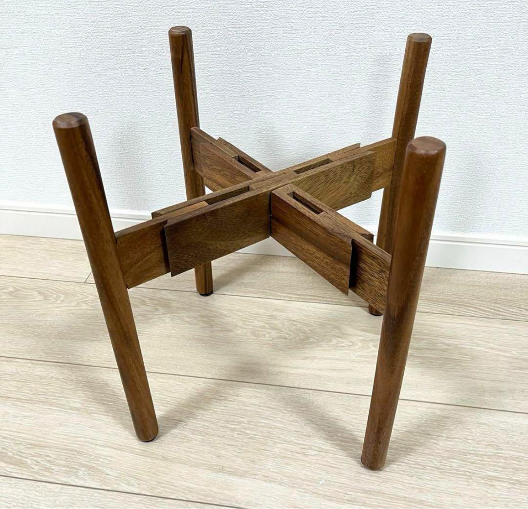 木製 クロス型スタンド ブラウン