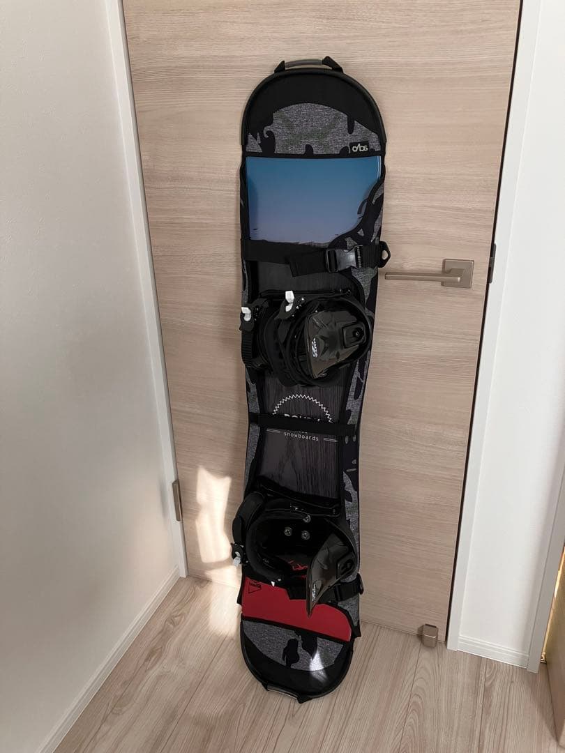 カバー付き　スノーボード　新品ビンディングセット