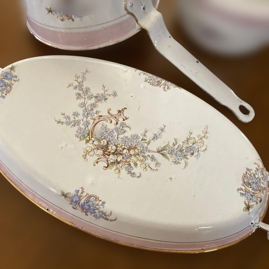 フランスアンティークホーロー