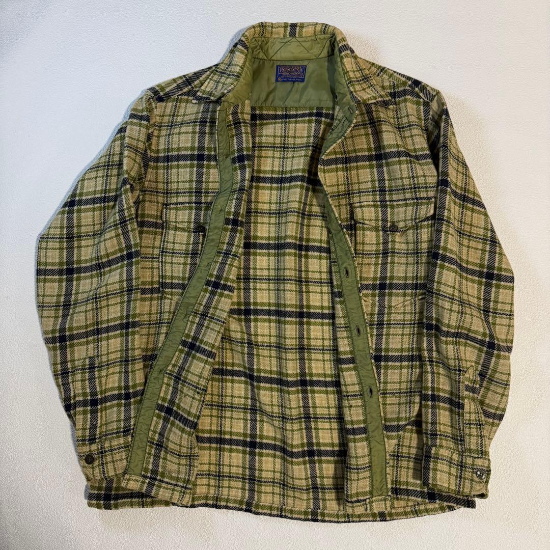60s-70s Pendleton ボードシャツ　ウールシャツ　USA製　L