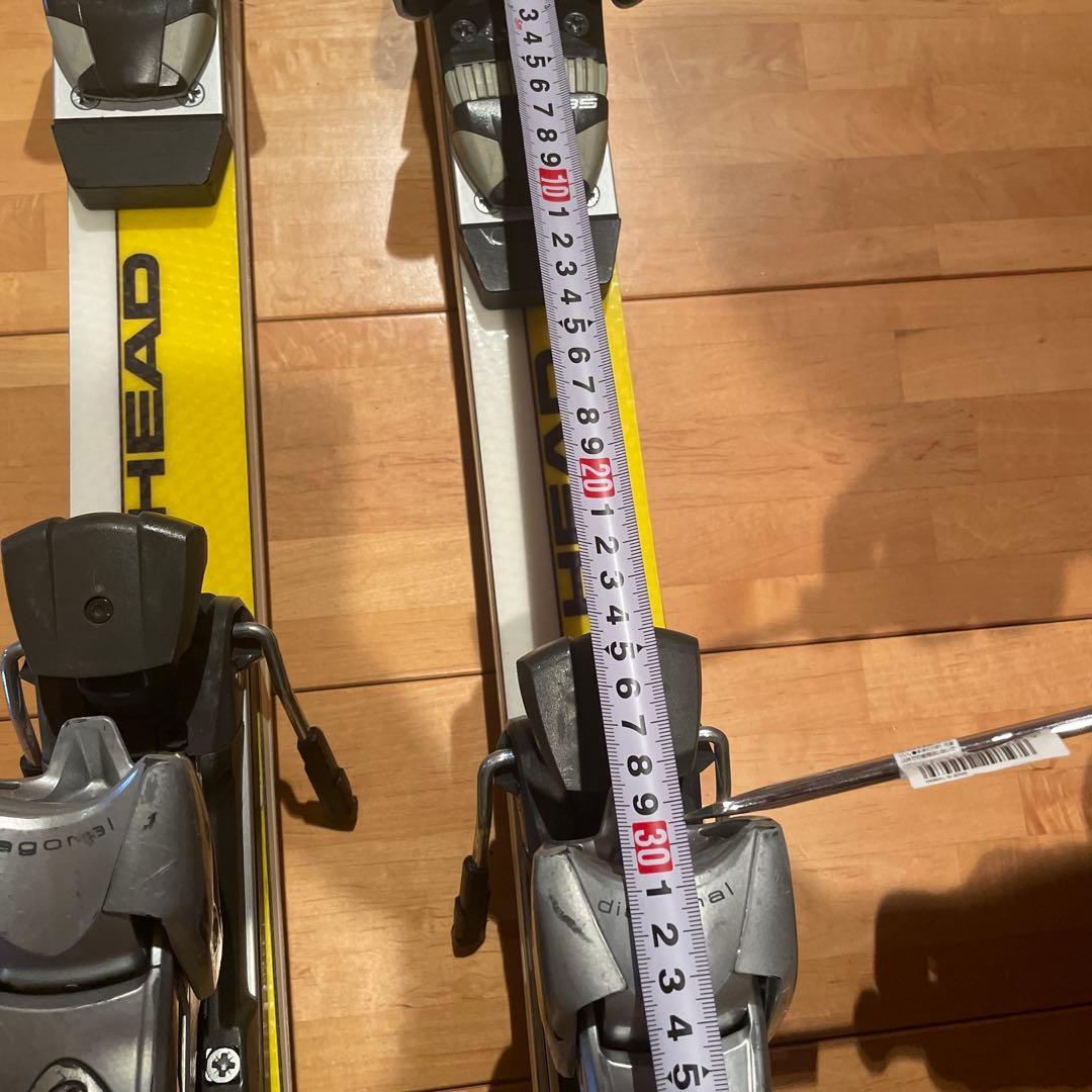 カービングスキー板大人男性161cmセット子供ジュニア HEAD女性 シニア黄色