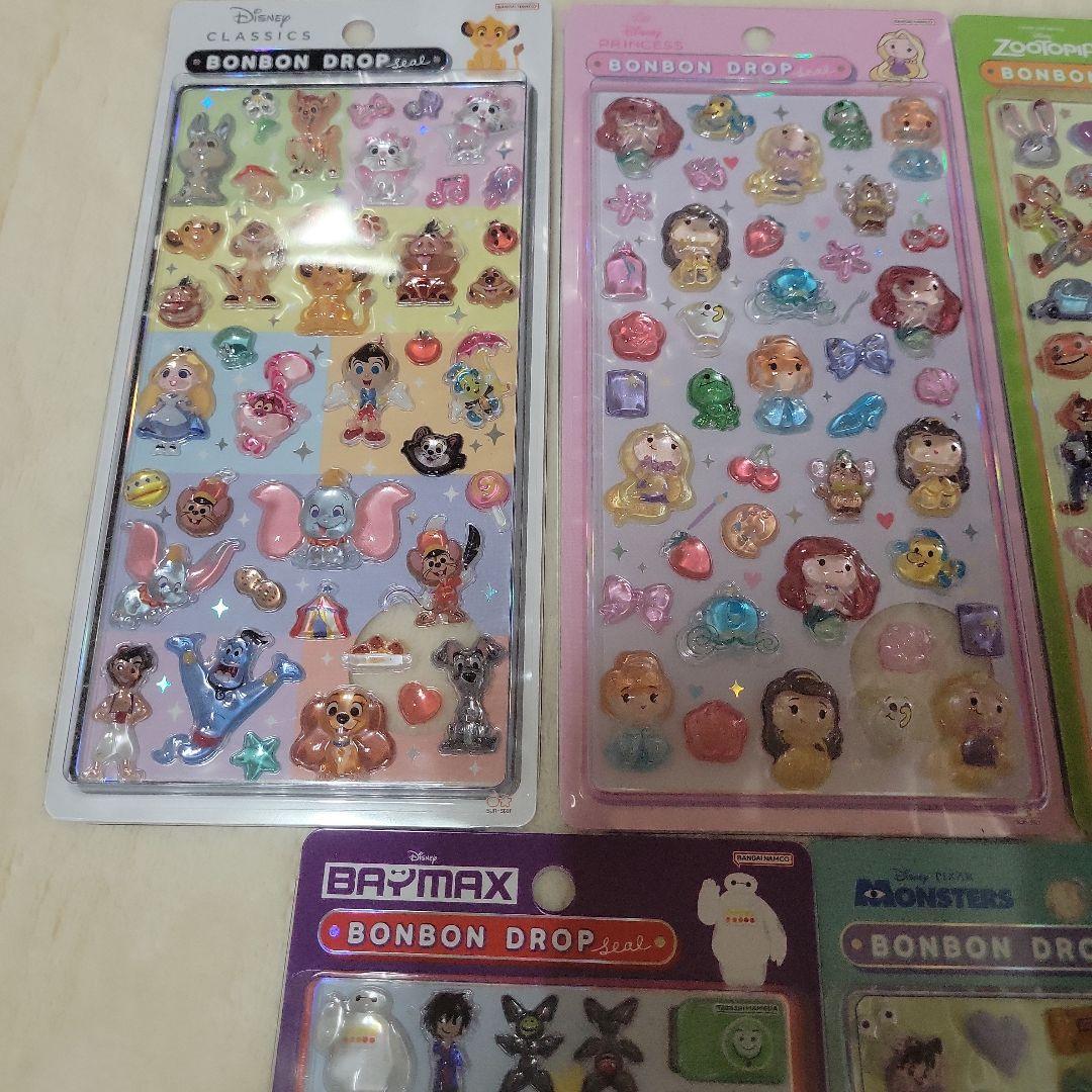 【正規品】ボンボンドロップシール　ディズニー　5種