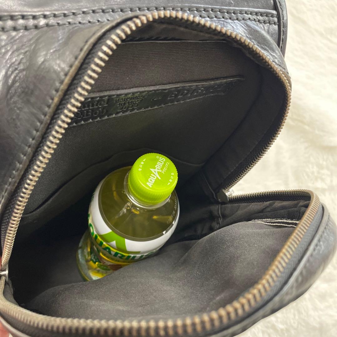 Daniel＆Bob ピッポ ローディー牛革 カーフ ボディバッグ　ブラック