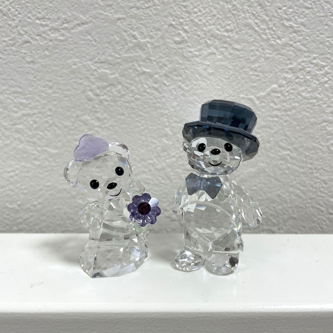スワロフスキー　Krisベアクリスタルフィギュア　２個セット