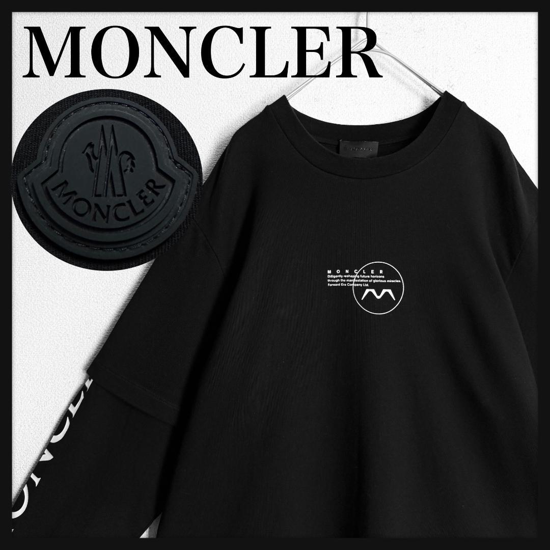 【美品☆定価10万円☆高級モデル☆ラバーロゴ】モンクレール ロンT 入手困難