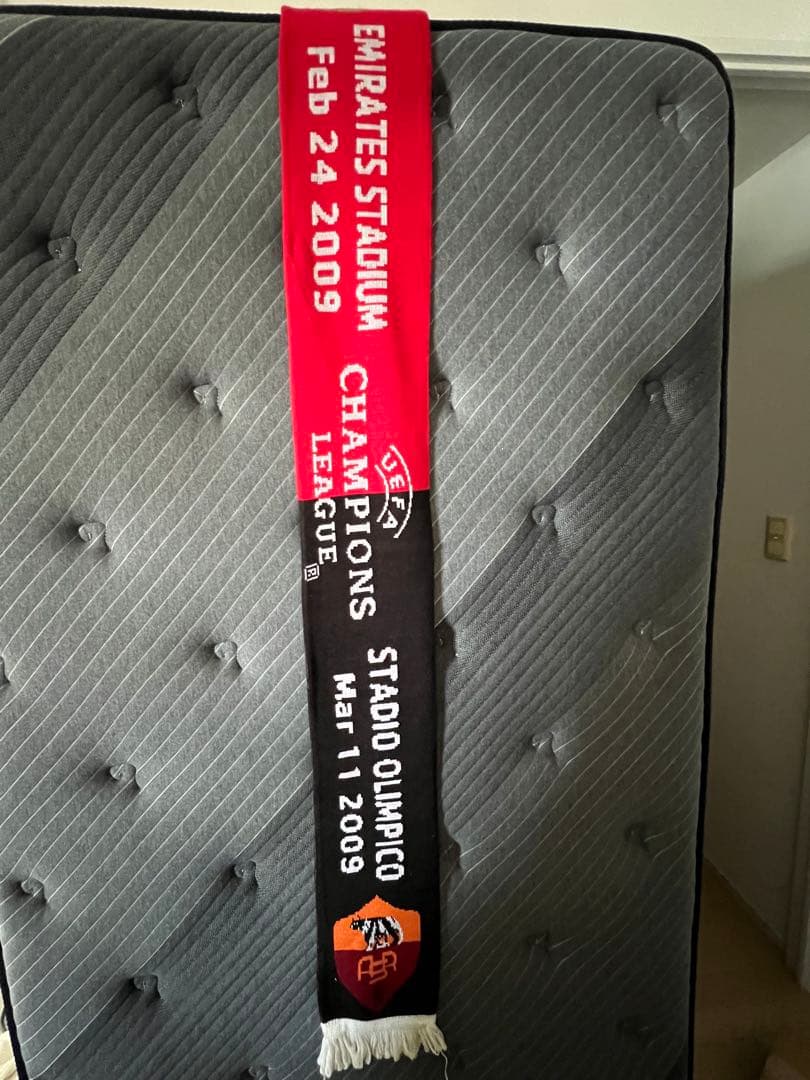 現地購入チャンピオンズリーグ2009 アーセナルASローマ マフラー　ビンテージ