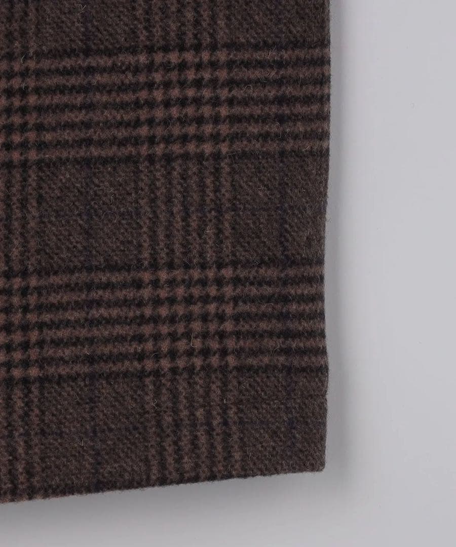 SHIPS 『新品☆ホロウ ウール ステンカラーコート ブラウン』Lサイズ