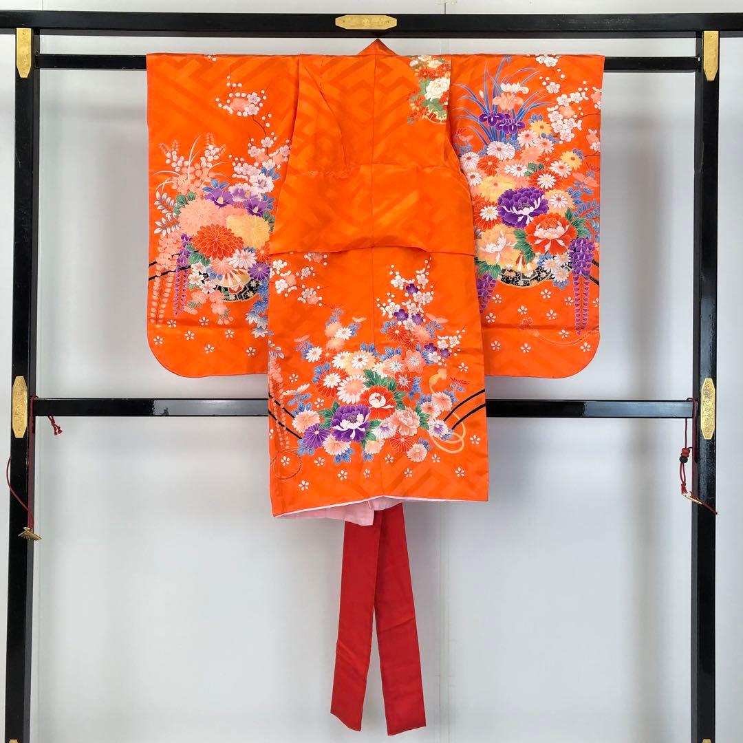 子供着物 七五三 3歳 花籠 金駒刺繍 CK-7325 CK-7369