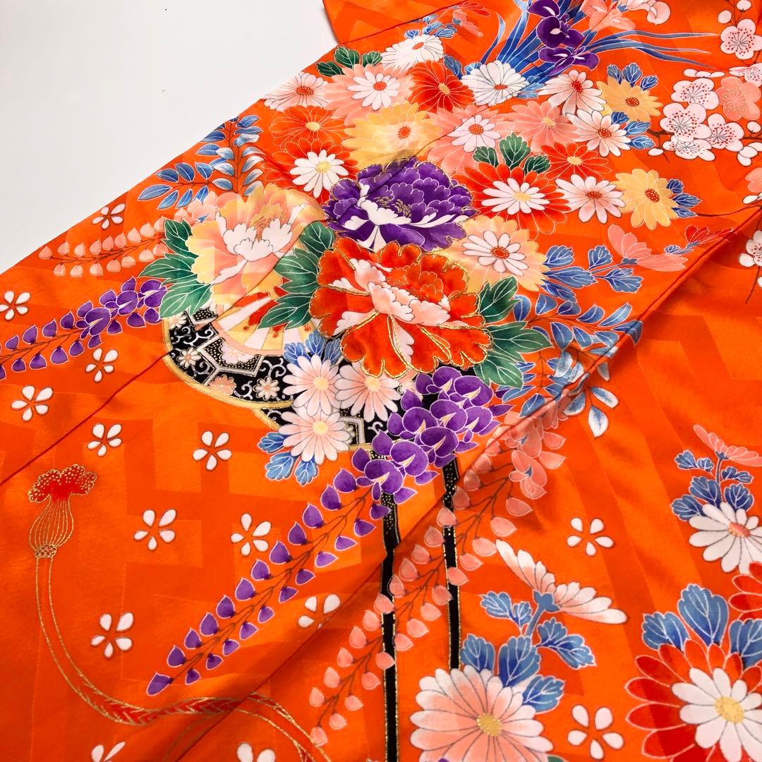 子供着物 七五三 3歳 花籠 金駒刺繍 CK-7325 CK-7369