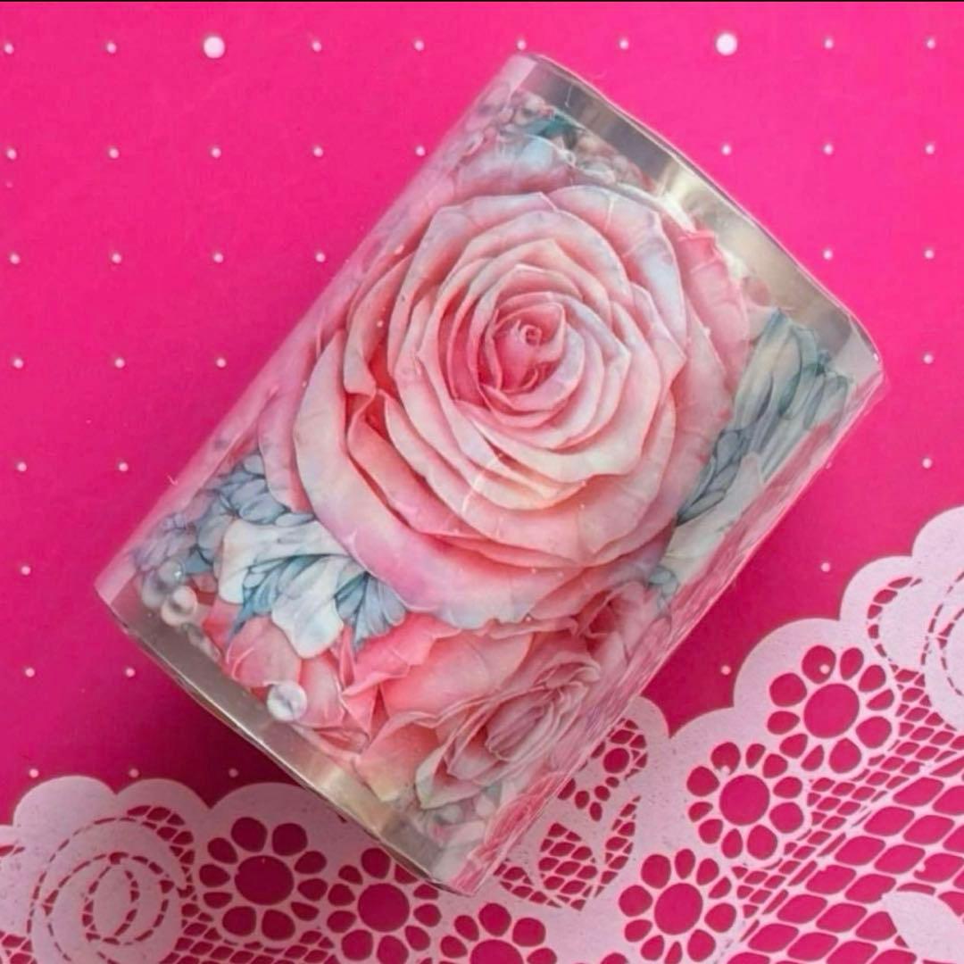 贝壳光 6cm×5m 罗莎恋曲 海外マステ　海外マスキングテープ　バラ