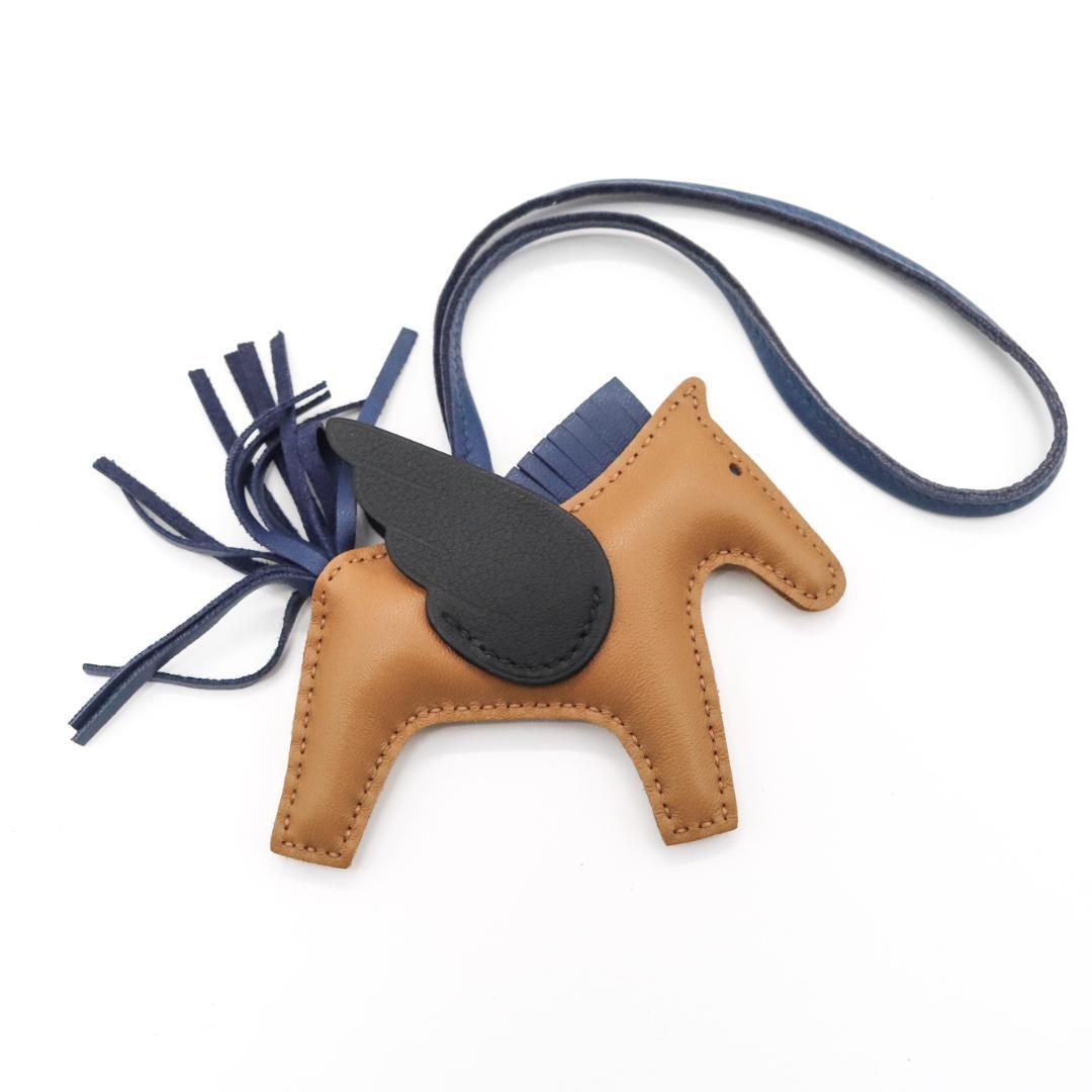 【極美品】エルメス ロデオPM ペガサス チャーム ブラウン 黒 ネイビー Z刻