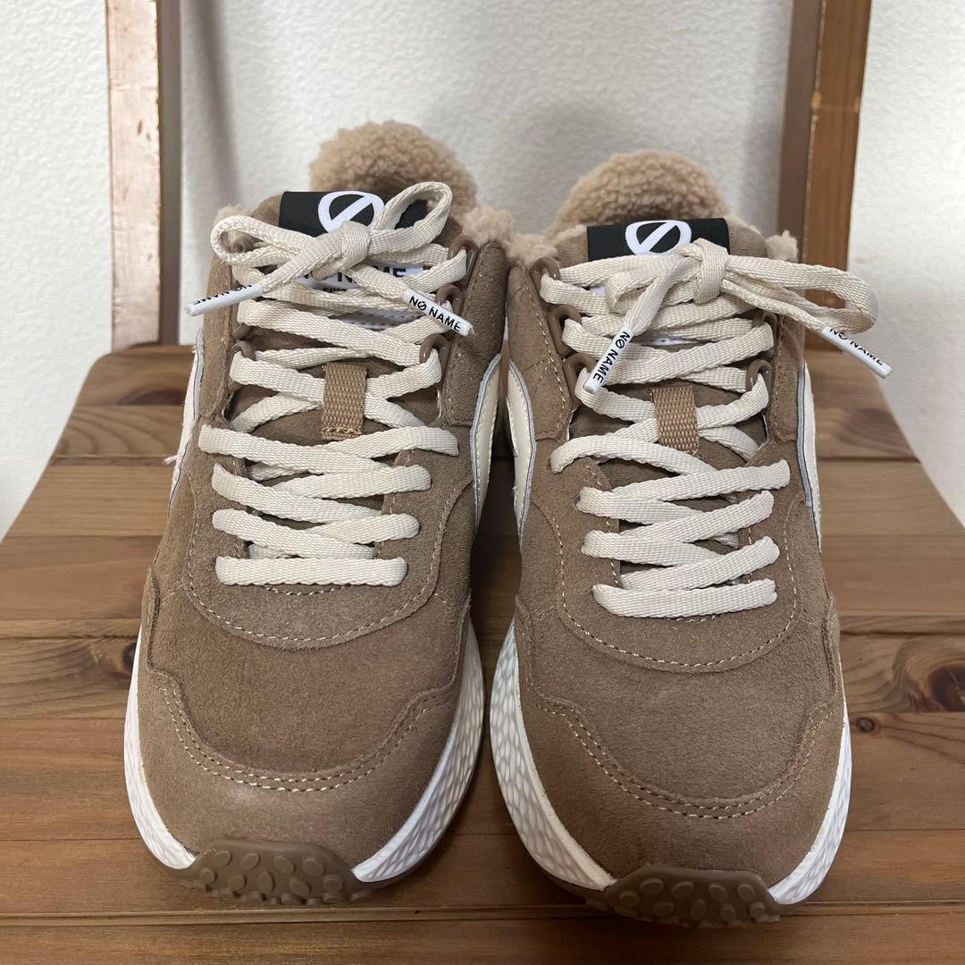 未使用✨ノーネーム　CARTER JOGGER カーター 厚底　ボア　23.5