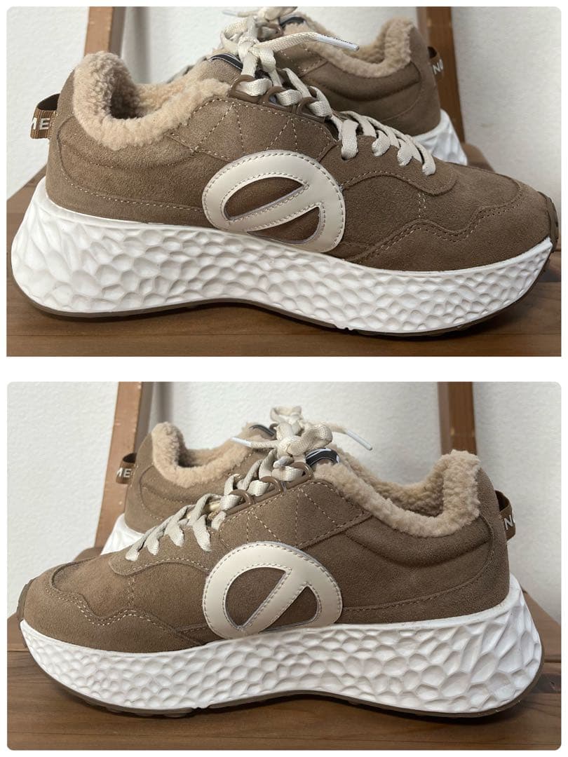 未使用✨ノーネーム　CARTER JOGGER カーター 厚底　ボア　23.5