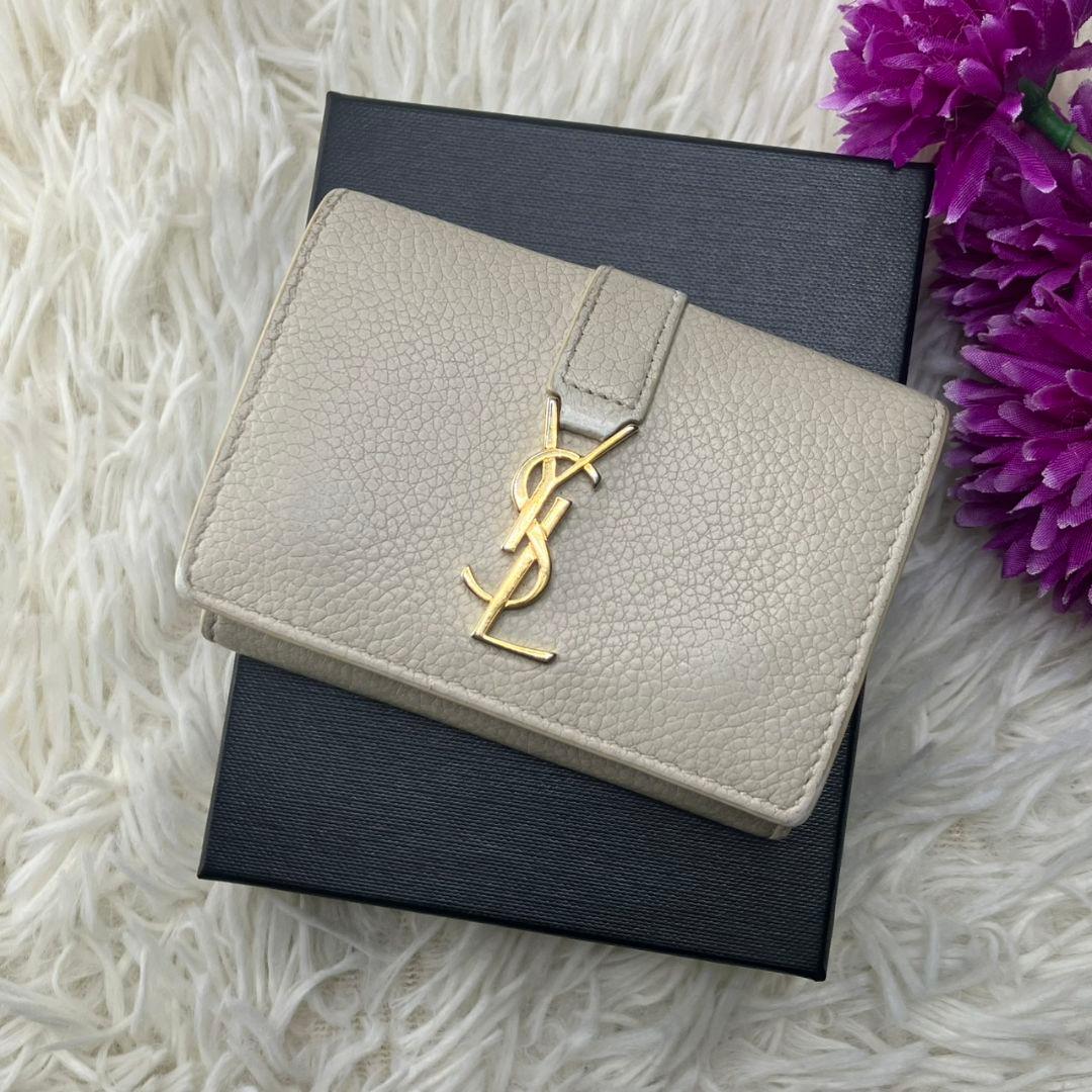 極美品✨SAINT LAURENT オリガミ タイニー 折り財布 カサンドラ