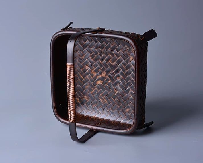 竹細工 極上品 収納かご 果物皿 茶道具 菓子入れ 手作工芸品 手提かご