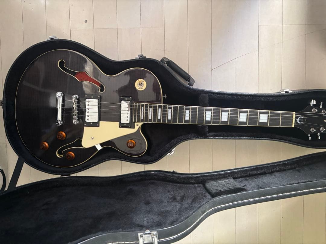 r*i様 値段交渉歓迎！！Epiphone セミホロウボディ エレキギター ブラ