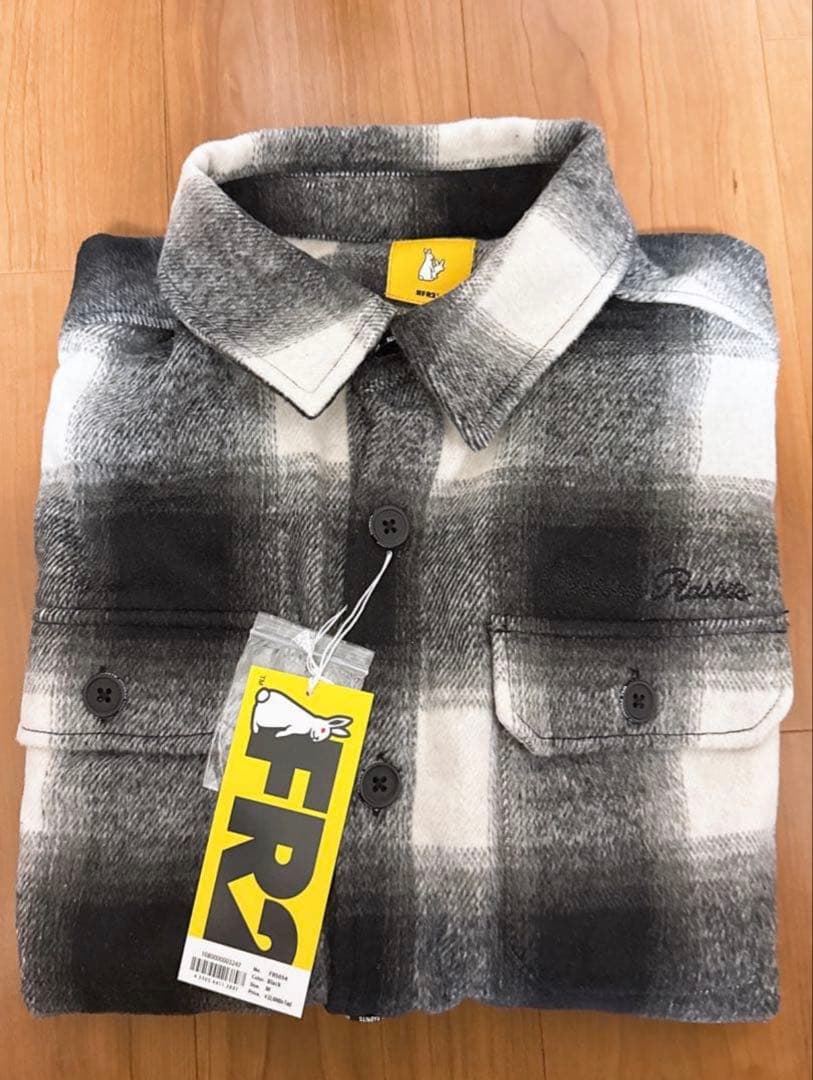 FR2 Shaggy Check CPO Shirt ブラック M