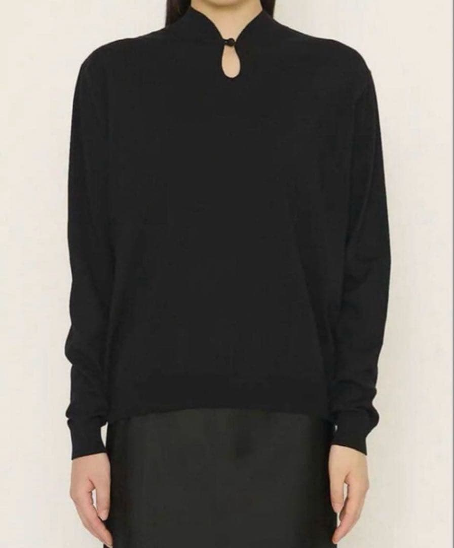 enof トップス　チャイナニット　01